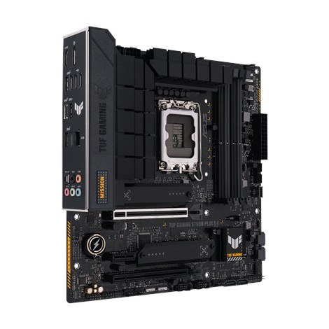 Asus | TUF GAMING B760M-PLUS D4 | Processor family Intel | Processor socket LGA1700 | DDR4 DIMM | Memory slots 4 | Supported ha - 2